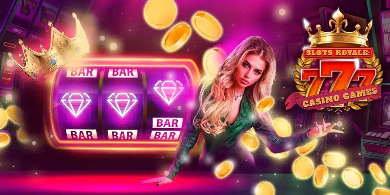Play solo slot machines and hit token payouts based on the paytable